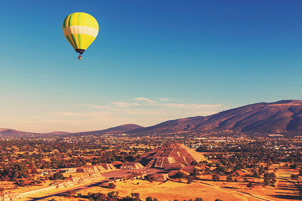 Heissluftballon Tagesausflug Mexiko