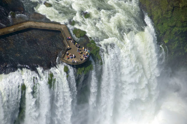 Brasilien Wasserfälle Foz do Iguaçu Schnellboot Bootstour