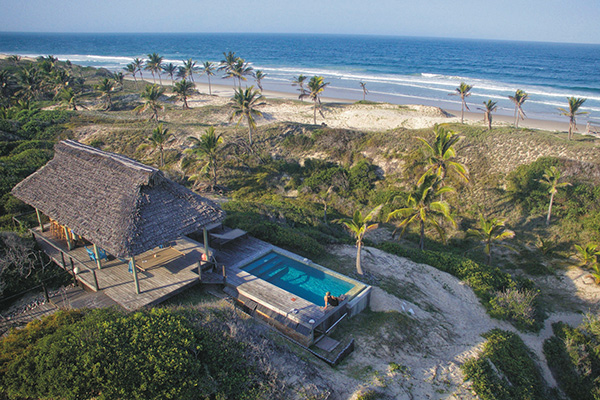 Mozambique Travessia Beach Lodge Inhambane Dünen Palmen Nachhaltigkeit Luxus