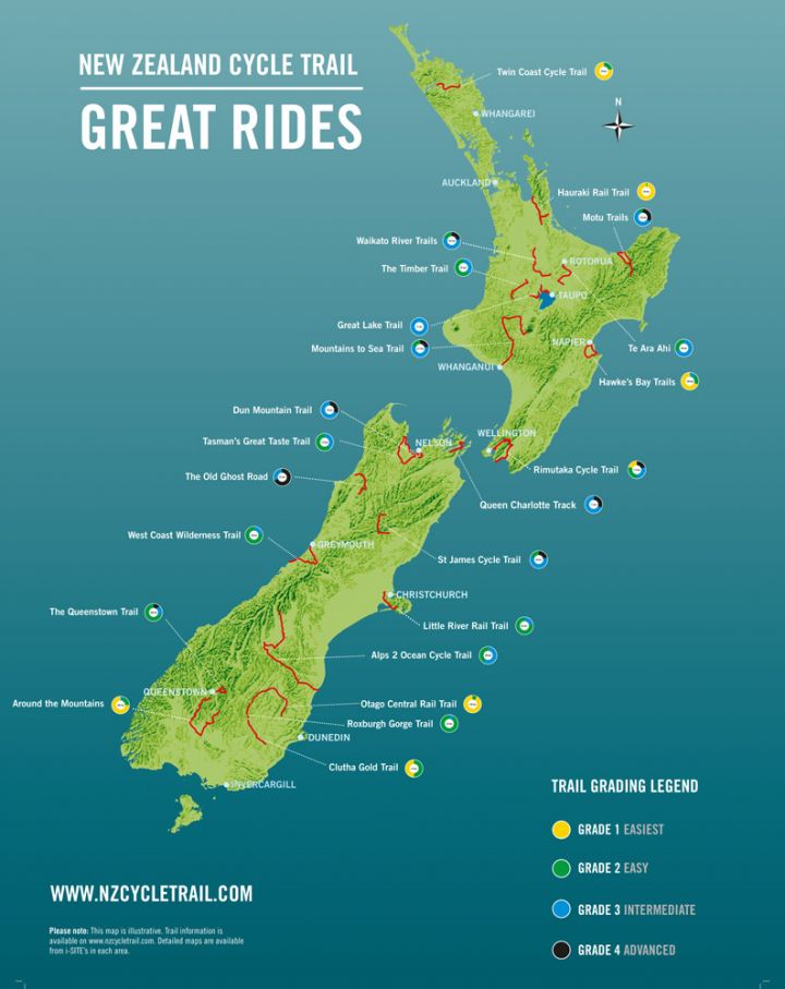 Bike Trails Neuseeland Cycle Trail